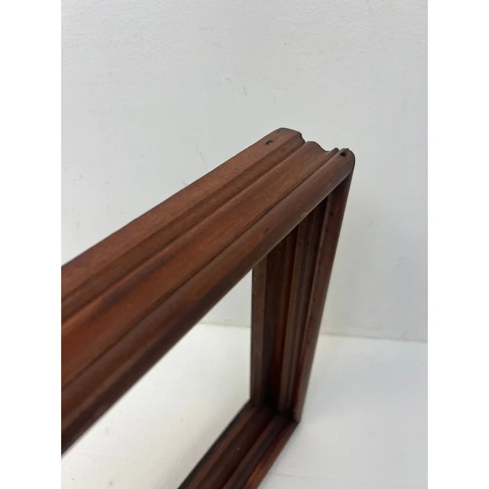 Victorian Antique Carved Deep Wood Picture Frame Fits 9x11 Brown Walnut Wall Art